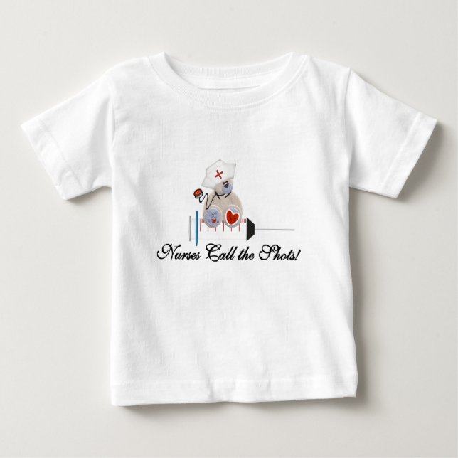 Teddy-Bärn-Krankenschwestern nennen die Schuss-T - Baby T-shirt (Vorderseite)
