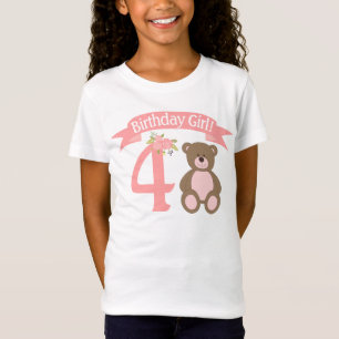Teddy-Bärn-Picknick-Geburtstags-Shirt schäbiges T-Shirt