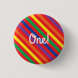 Teddy-Bärn-Regenbogen-niedliches 1. Button