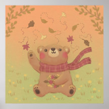 Teddy Bärs Herbstlaub