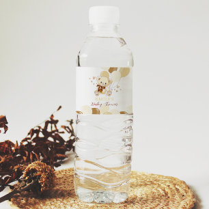 Teddy Bear 1. Geburtstag Wasserflasche Wasserflaschenetikett