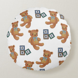 Teddy Bear & ABC Throw Kissen