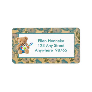 Teddy Bear Adressaufkleber