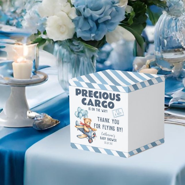 Teddy Bear Airplane Balloons Boy Baby Shooter Geschenkschachtel (Von Creator hochgeladen)