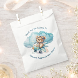 Teddy Bear Airplane Boy Baby Dusche Geschenktütchen