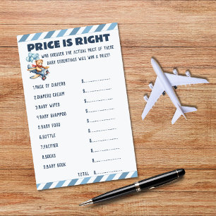Teddy Bear Airplane Boy Babydusche Preis richtig