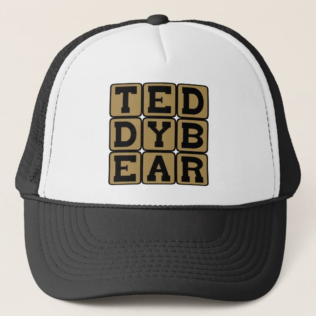 Teddy Bear als Bed Mate Truckerkappe (Vorderseite)