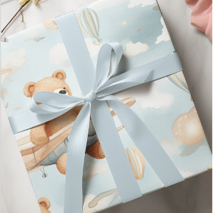 Teddy Bear and Flugzeug Kids Seamless Pattern Geschenkpapier