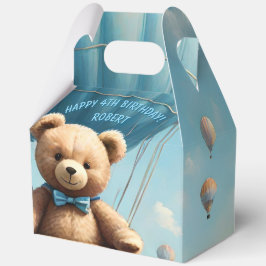 Teddy Bear and Hot Air Balloons Geschenkschachtel