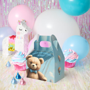 Teddy Bear and Hot Air Balloons Geschenkschachtel