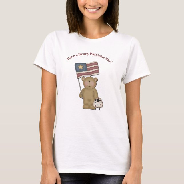 Teddy Bear and Lamb T-S T-Shirt (Vorderseite)