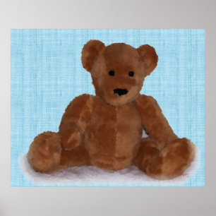 Teddy Bear (aquamarin) Poster
