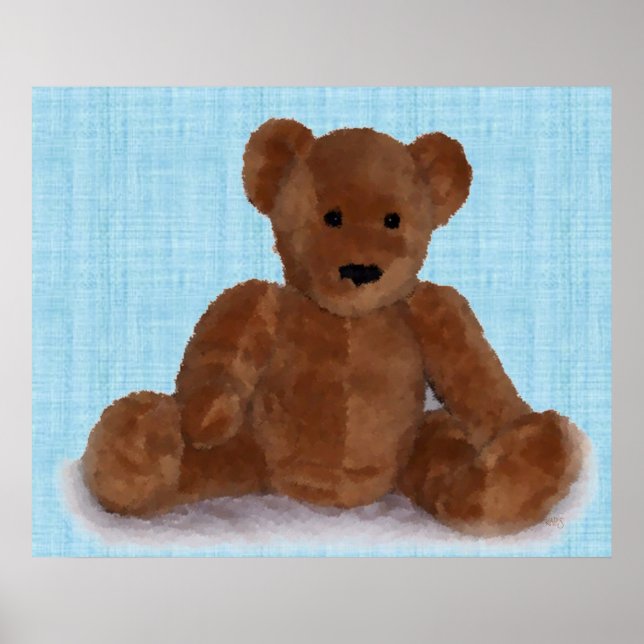 Teddy Bear (aquamarin) Poster (Vorne)