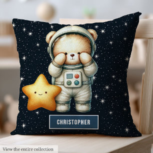 Teddy Bear Astronaut Pillow Baby Boy Kinderzimmer  Kissen