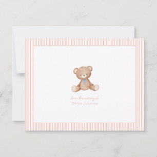 Teddy Bear Baby Baby Shooter Mitteilungskarte