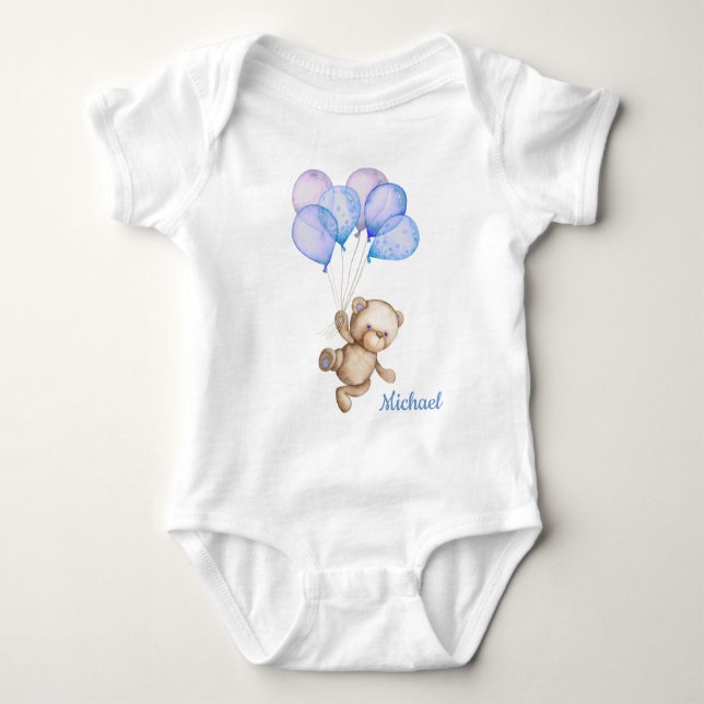 Teddy Bear Baby Bear Baby Bodysuit Baby Strampler (Vorderseite)