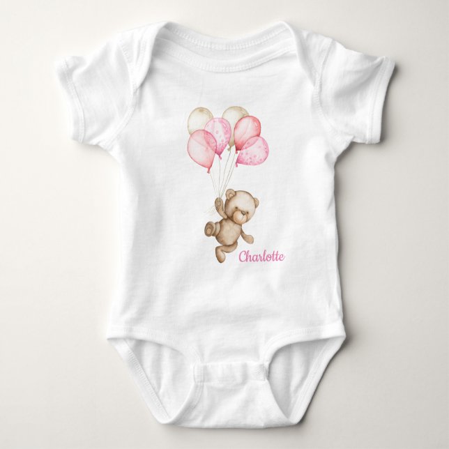 Teddy Bear Baby Bear Baby Bodysuit Baby Strampler (Vorderseite)