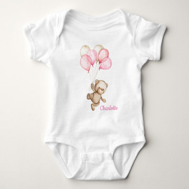 Teddy Bear Baby Bear Baby Bodysuit Strampler (Vorderseite)