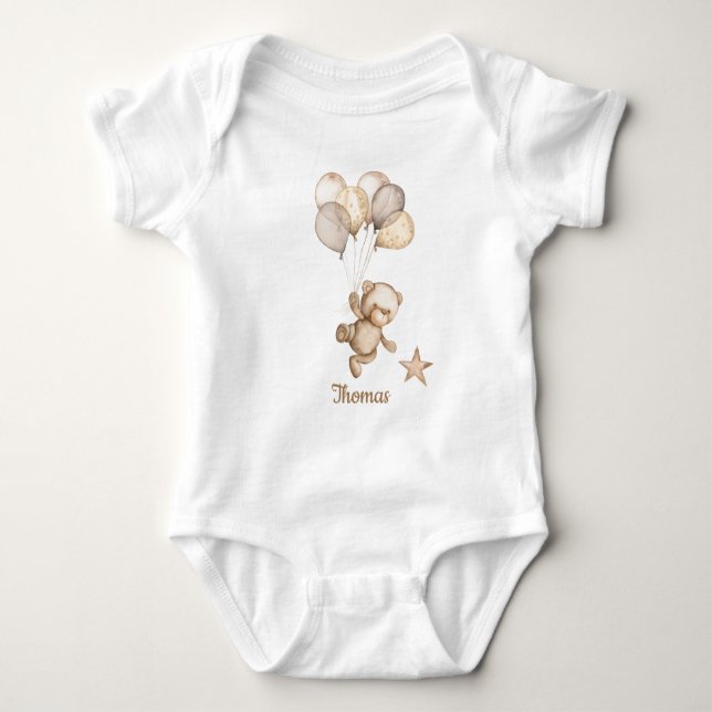Teddy Bear Baby Bear Baby Bodysuit Strampler (Vorderseite)