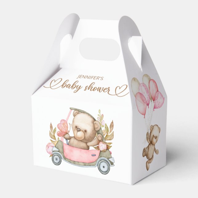 Teddy Bear Baby Bear Baby Shooter Favor Box Geschenkschachtel (Vorderseite)