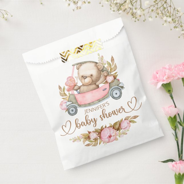 Teddy Bear Baby Bear Baby Shooter Floral Geschenktütchen (Versiegelt)