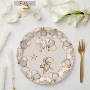 Teddy Bear Baby Bear Baby Shooter Gender Neutraal Pappteller