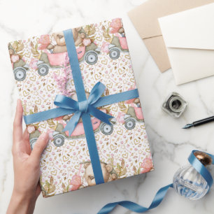 Teddy Bear Baby Bear Baby Shooting Collectie Wrapp Geschenkpapier