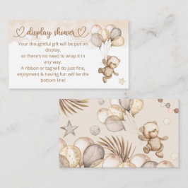 Teddy Bear Baby Bear Babydusche Begleitkarte