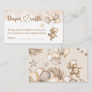 Teddy Bear Baby Bear Babydusche Windelwanne Windel Begleitkarte