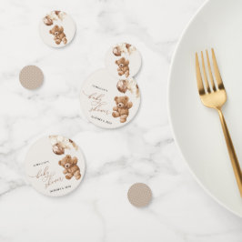 Teddy Bear, Baby Bear, Braun, Babydusche Konfetti