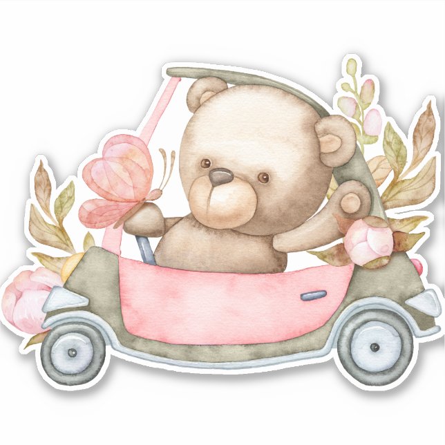 Teddy Bear Baby Bear Süße Tier Sticker (Vorderseite)