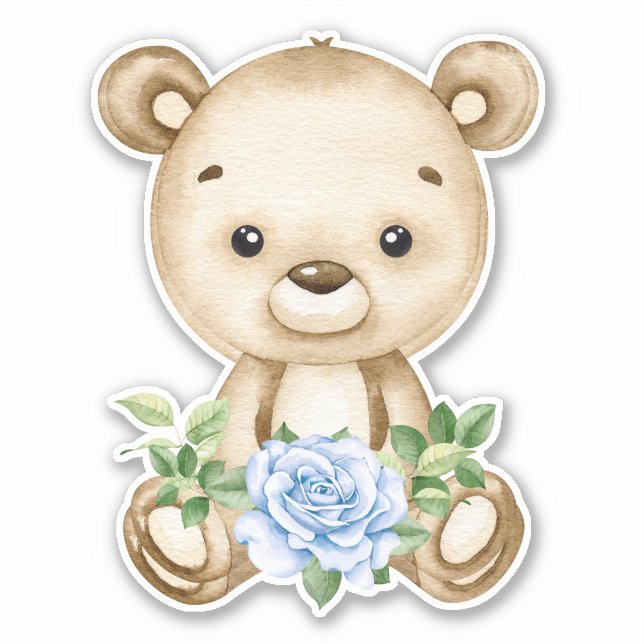 Teddy Bear Baby Bear Süße Tier Sticker (Vorderseite)