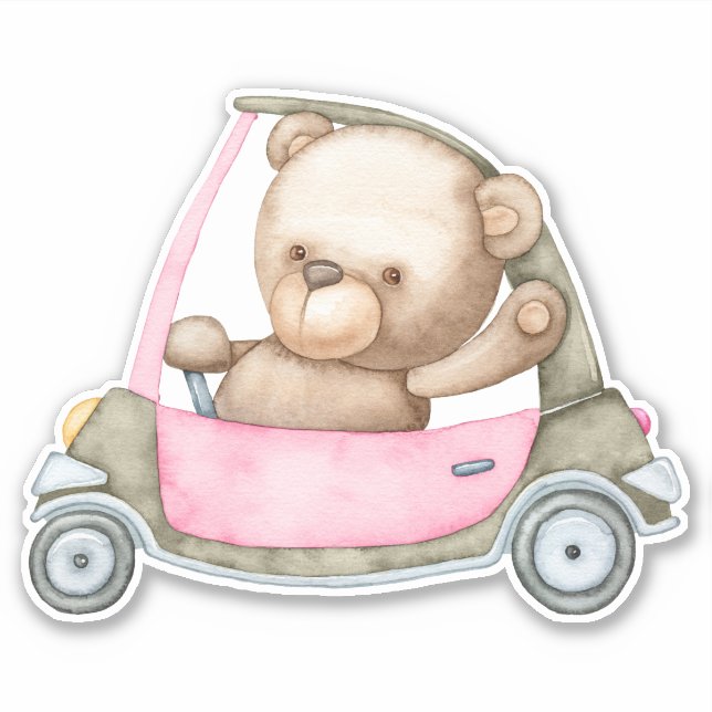 Teddy Bear Baby Bear Süße Tier Sticker (Vorderseite)