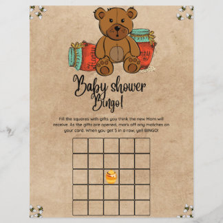 Teddy Bear Baby Bingo Baby Showspiel