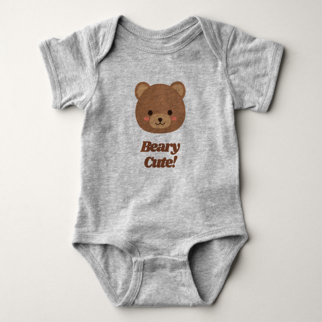 Teddy Bear Baby Bodysuit Baby Strampler (Vorderseite)