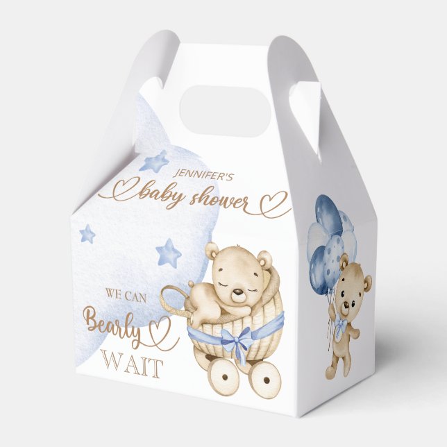 Teddy Bear Baby Boy Baby Showbox Geschenkschachtel (Vorderseite)