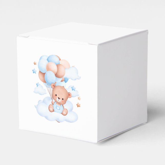 Teddy Bear Baby Duschbox Geschenkschachtel (Vorderseite)