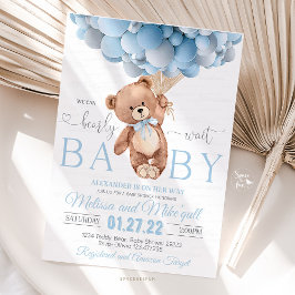 Teddy Bear Baby Dusche Einladung können wir frühze