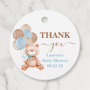 Teddy Bear Baby Dusche Geschenkanhänger