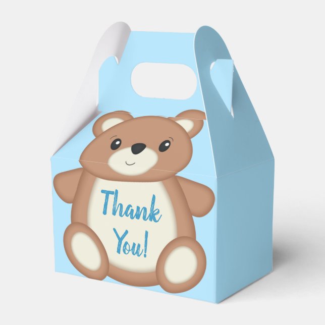 Teddy Bear Baby Dusche Geschenkschachtel (Vorderseite)