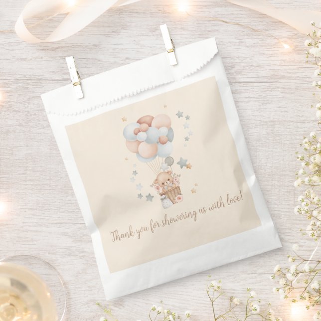 Teddy Bear Baby Dusche Geschenktütchen (Ausgeschnitten)