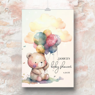 Teddy Bear Baby Dusche groß Poster