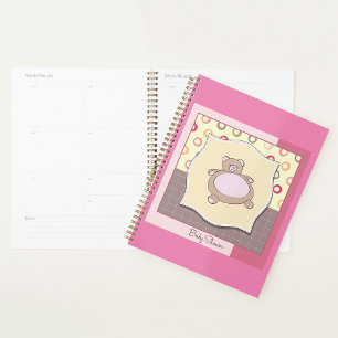 Teddy Bear Baby Dusche mit Retro Circles Planer