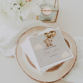 Teddy Bear Baby Dusche neutral Serviette