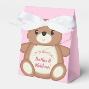 Teddy Bear Baby Dusche Pink Girl Geschenkschachtel