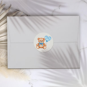 Teddy Bear Baby Dusche Runder Aufkleber