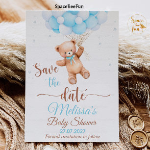 Teddy Bear Baby Dusche Save the Date wir können fr Einladung