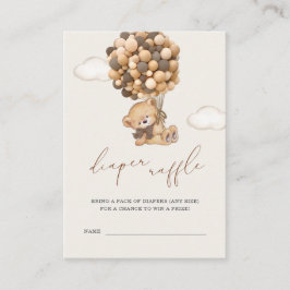 Teddy Bear Baby Duschkabine Windelwanne Verpackung Begleitkarte