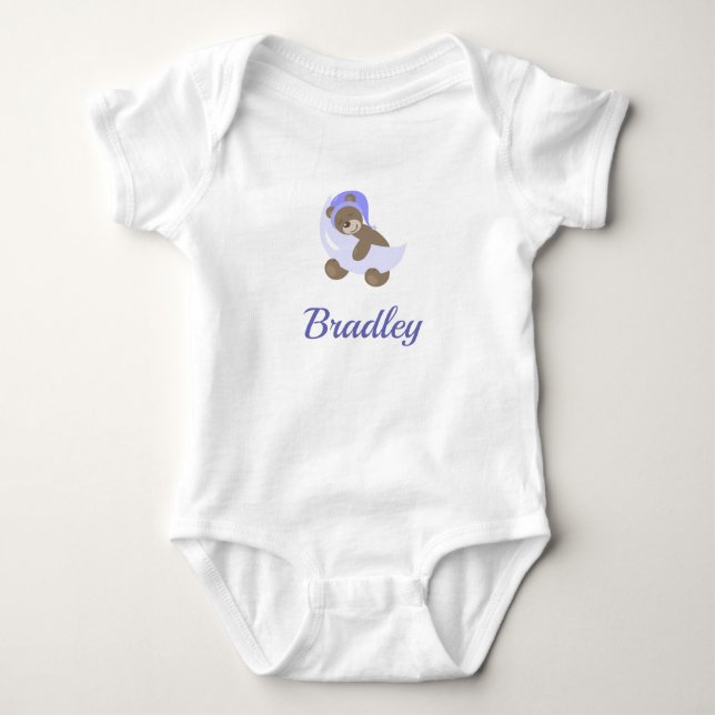 Teddy Bear Baby Jersey Bodysuit Strampler (Vorderseite)