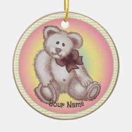 Teddy Bear Baby Keramik Ornament